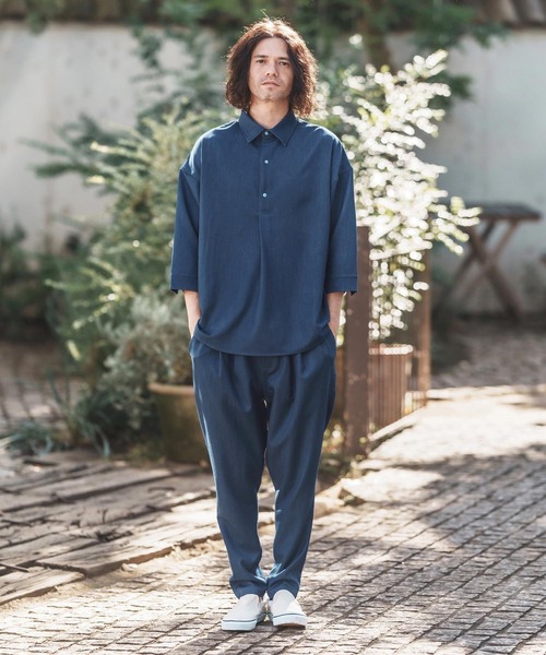 CAMBIO パンツ mp13206-Denim Like Drape Sarrouel Pants