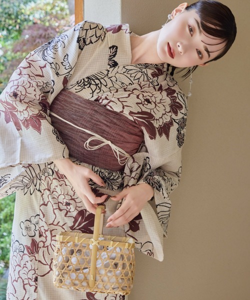 hinari 浴衣 × utatane浴衣セット 牡丹 レディース : ZOZOTOWN