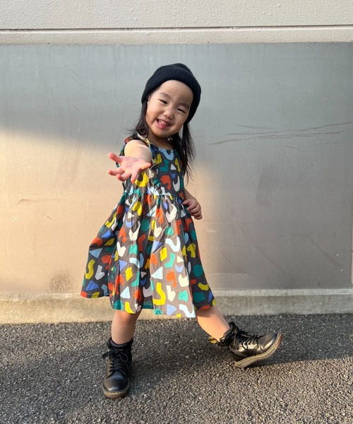 TARKER ワンピース 幾何学柄ワンピース キッズ 子供服 女の子