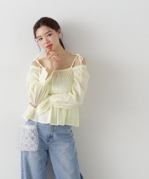 PROPORTION BODY DRESSING ブラウス シャツ ドットドビー