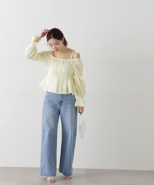 PROPORTION BODY DRESSING ブラウス シャツ ドットドビー