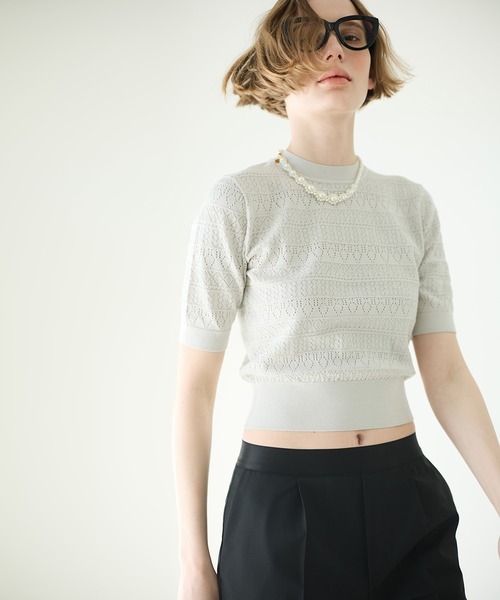 ニット セーター コンパクトニットトップ / Compact Knit Top レディース
