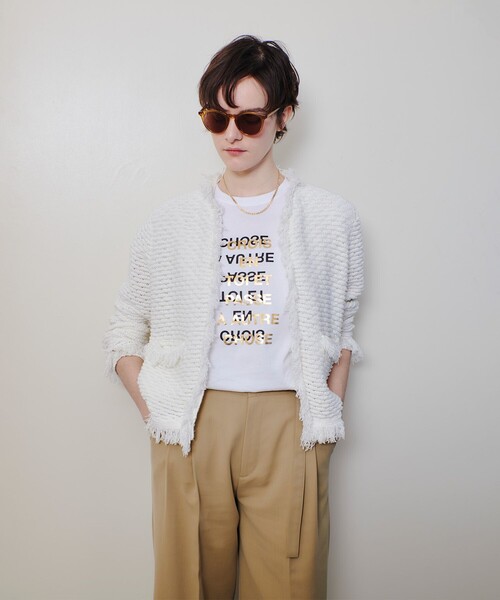 allureville メタリックレイヤードロゴTシャツ 新品未使用2025 allureville tシャツ メタリックレイヤードロゴTシャツ