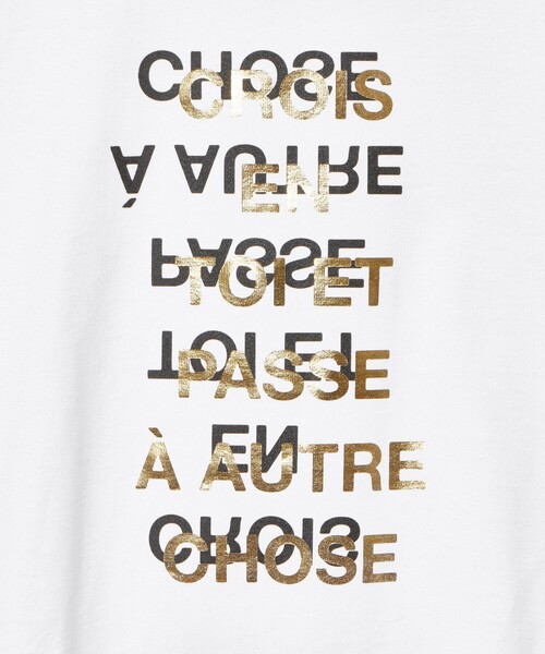 tシャツ メタリックレイヤードロゴＴシャツ レディース allureville tシャツ メタリックレイヤードロゴTシャツ