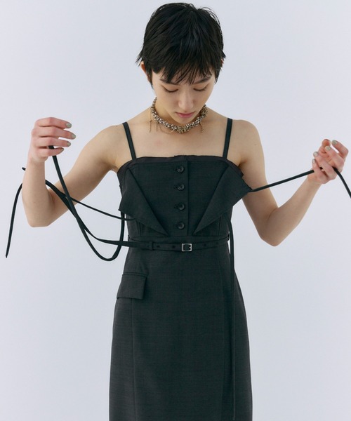 ワンピース josemoon JOSEMOON ワンピース AMESURI DRESSノースリーブ アメスリ