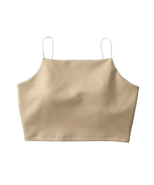 キャミソール bra cami midriff(パット付きミドリフ丈インナーキャミソール)
