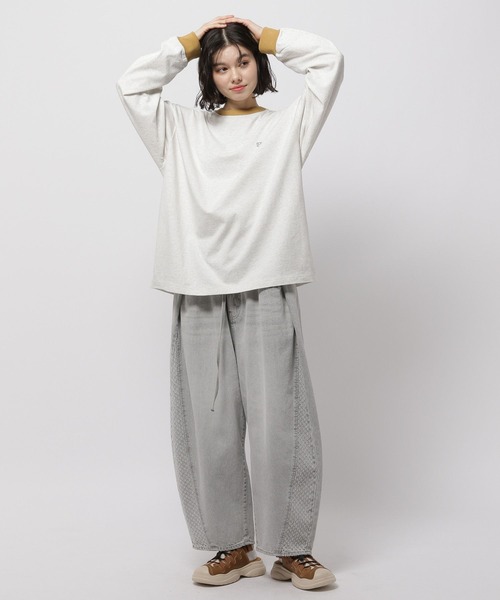 niko and…（ニコアンド） tシャツ 「OLD SMITH×WHATNOT」コラボ ロング