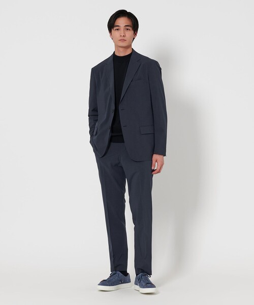 【希少】 UNITED ARROWS 高級スラックス L A＋ COOL Pバーズアイ アジャスター スラックス ―ウォッシャブル