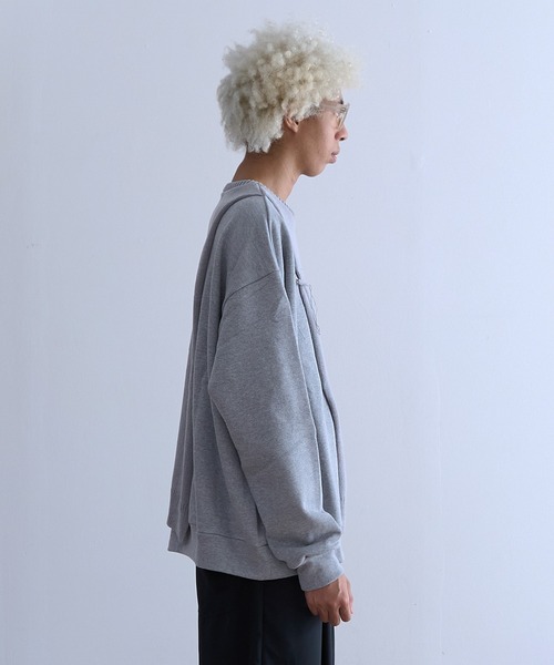 トレーナー スウェット DISCOVERED MIX KNIT CUTSEWN メンズ レディース