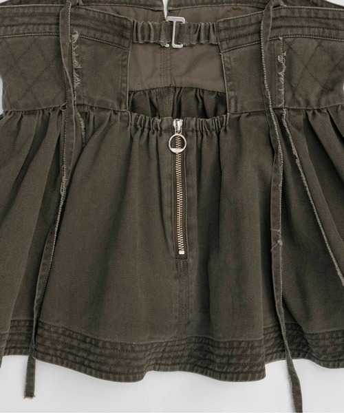 Washed Peplum Tops/ウォッシュドペプラムトップス【MAISON