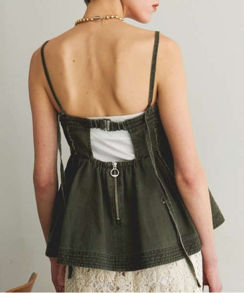 ブラウス シャツ Washed Peplum Tops/ウォッシュドペプラムトップス「MAISON SPECIAL/メゾンスペシャル」 レディース MAISON SPECIAL(メゾンスペシャル)｜Washed Peplum Tops