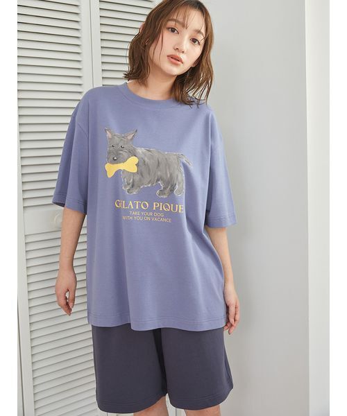 GELATO PIQUE コーギーTシャツ 新品 KIDS】くるまワンポイントTシャツ(カットソー＆Tシャツ)｜ルーム
