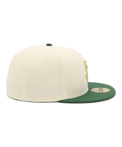 LA 59FIFTY キャップ サイズ7 ホワイト/イエロー NEW ERA キャップ 帽子 ニューエラキャップ 59FIFTY MLB ONSPOTZ
