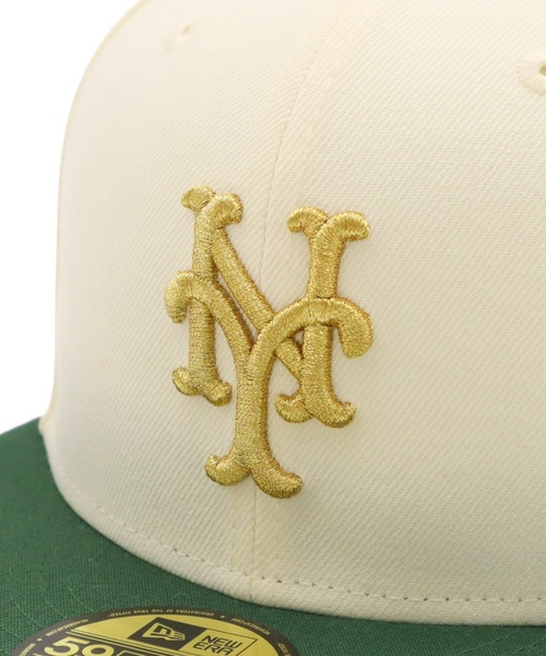 LA 59FIFTY キャップ サイズ7 ホワイト/イエロー NEW ERA キャップ 帽子 ニューエラキャップ 59FIFTY MLB ONSPOTZ