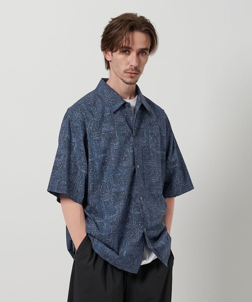 BEAUTY＆YOUTH UNITED ARROWS シャツ ロンシャン バティック キャンプ 