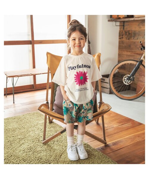 24SS✨プリーツプリーズ FIZZY ペイント柄 半袖 カットソー Tシャツ BREEZE tシャツ 「リンク/ジュニア対応」4柄グラフィック半袖T