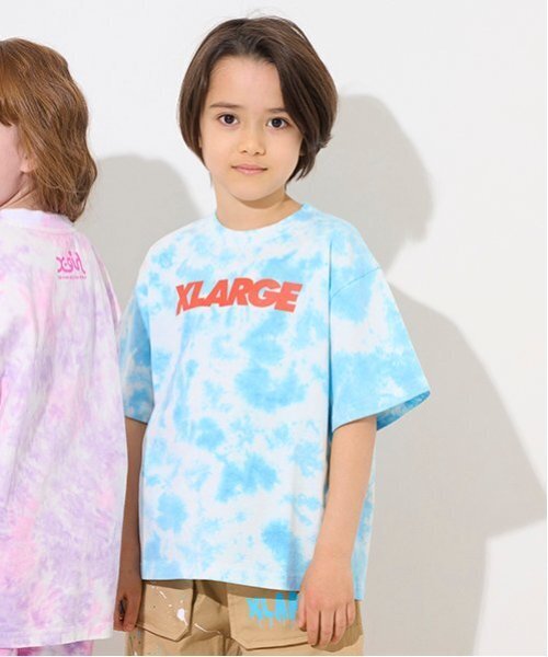 XLARGE KIDS tシャツ タイダイ半袖Tシャツ キッズ 子供服 男の子