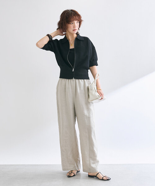 ワイドパンツ　リネン 楽天市場】【新作】[ リネン パンツ レディース 麻 ワイドパンツ