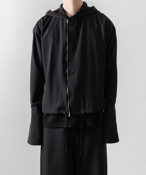 tシャツ DOUBLE CUFFS HOOD ZIP SHIRT メンズ