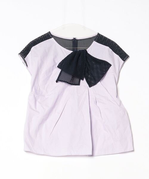 「LANVIN en Bleu」 ノースリーブブラウス 38 パープル レディース