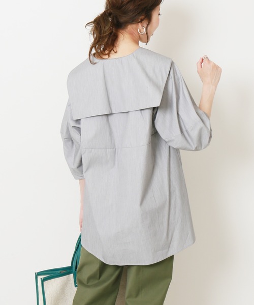 「Spick & Span」 半袖ブラウス FREE グレー レディース