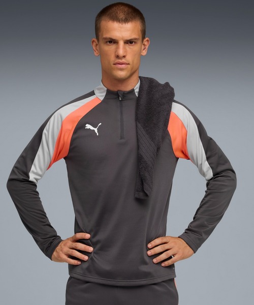 トップス K PUMA（プーマ） tシャツ メンズ サッカー INDIVIDUALLIGA 1/4 ジップ