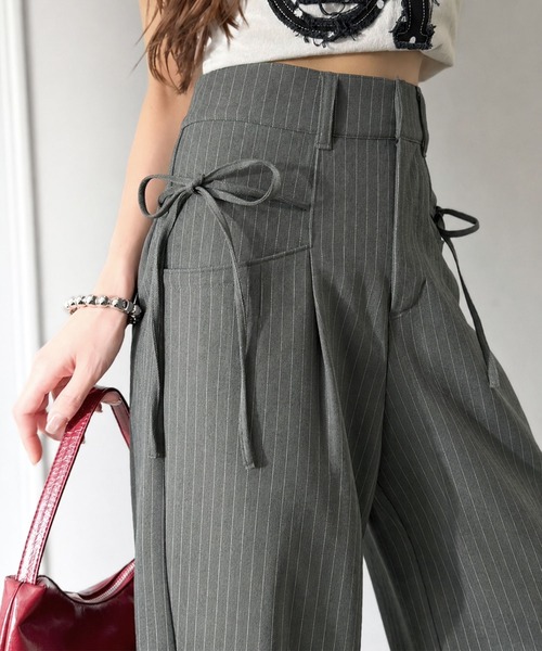 SLY（スライ） スラックス パンツ WASHED CORDUROY FLARE PT