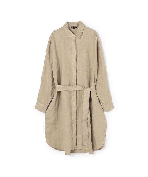 24SS✨定価3.7万 ジェームスパース ライトウェイトリネンシャツワンピース JAMES PERSE（ジェームスパース） シャツワンピース ライトウェイト