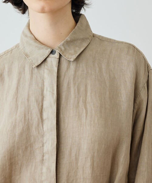 24SS✨定価3.7万 ジェームスパース ライトウェイトリネンシャツワンピース JAMES PERSE（ジェームスパース） シャツワンピース ライトウェイト