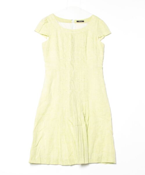 Aquascutum（アクアスキュータム） 半袖ワンピース - グリーン  