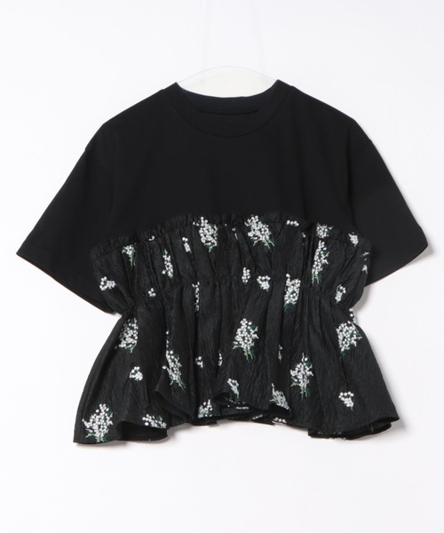 Chesty（チェスティ） tシャツ カスミソウ刺繍Tシャツ レディース