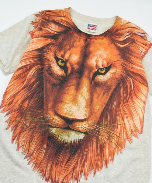 VINTAGE tシャツ 「USED」90's TRINITY PRODUCTS “Lion” アニマル T