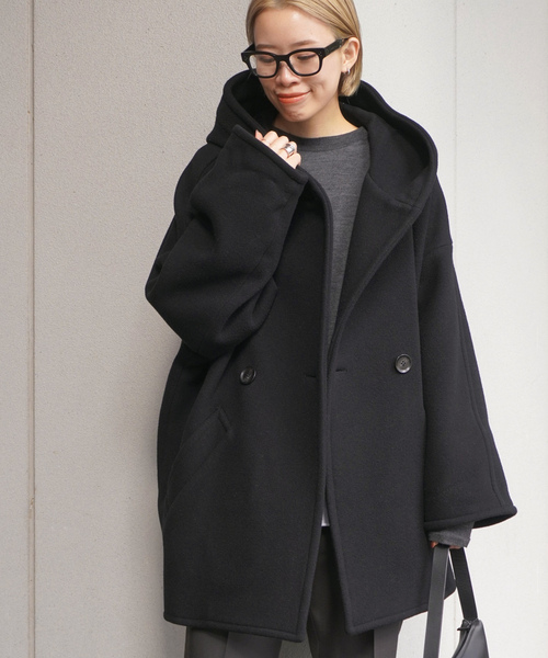 ap studio Double Jacket Coat コート 36サイズ AP STUDIO コート 36 ブラック レディース : ZOZOTOWN Yahoo!店 - 通販