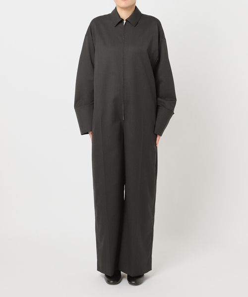 シティショップ　WOOL ジャンプスーツ　オールインワン　美品 CITYSHOP オールインワン ZIP UP ジャンプスーツ レディース