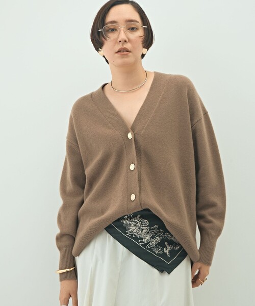 εïз の〜んびり εïз 様 ラメリブVネック カーディガン|ANAYI OFFICIAL ONLINE STORE