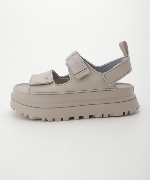 「UGG」 フラットサンダル 25cm ライトグレー レディースの画像
