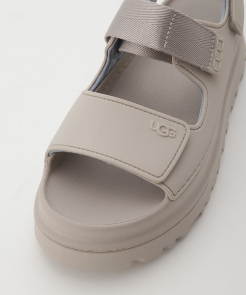 「UGG」 フラットサンダル 25cm ライトグレー レディースの画像