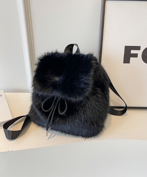 pyornim（ピョルニム） デイバック リュック ふわふわ フェイクファー