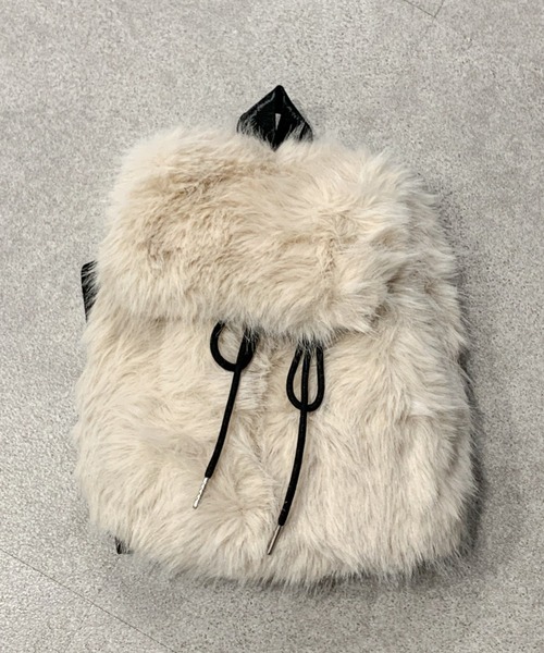 pyornim（ピョルニム） デイバック リュック ふわふわ フェイクファー