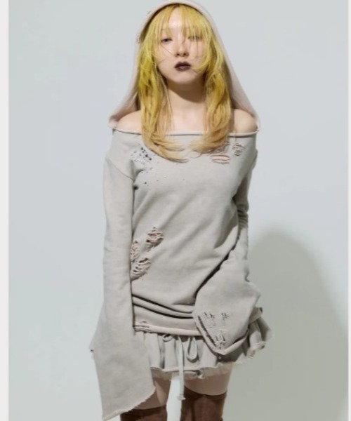 neith.（ネイス） ワンピース neith./ネイス/Love Veil Sweat Dress
