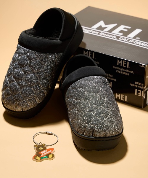 MEI（メイ） スリッポン 「 」レディース2WAY厚底グリッターモック