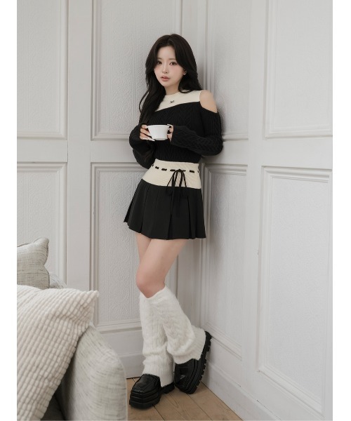 Darich（ダーリッチ） ワンピース ショルダーオープンニット