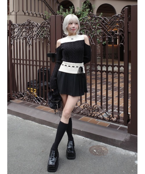 Darich（ダーリッチ） ワンピース ショルダーオープンニット