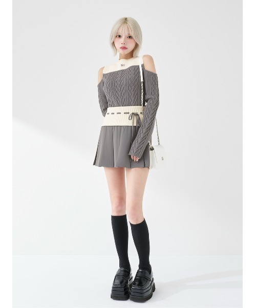 Darich（ダーリッチ） ワンピース ショルダーオープンニット