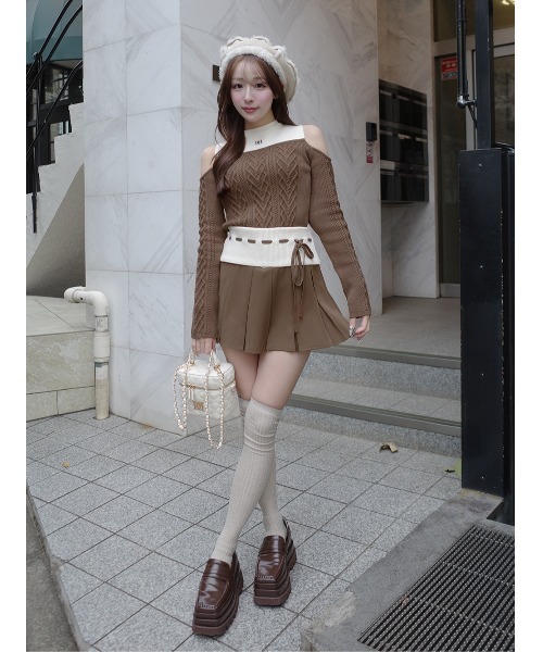 Darich（ダーリッチ） ワンピース ショルダーオープンニット