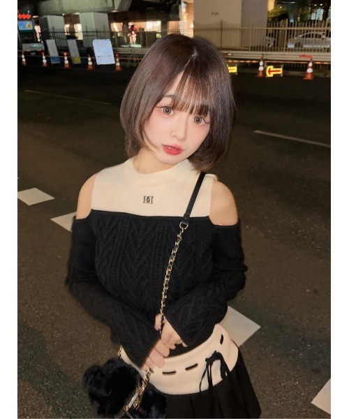 Darich（ダーリッチ） ワンピース ショルダーオープンニット