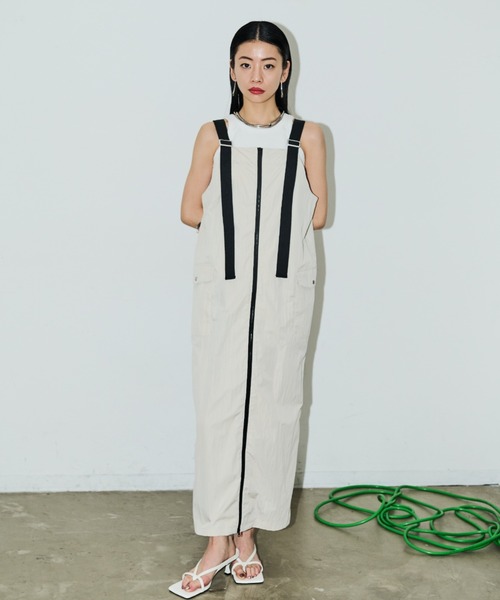 「AIC.」 キャミソールワンピース FREE チャコールグレー レディース_画像6