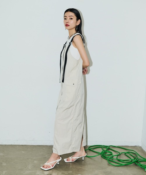 「AIC.」 キャミソールワンピース FREE チャコールグレー レディース_画像7