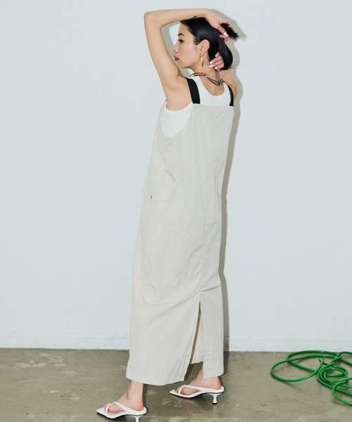 「AIC.」 キャミソールワンピース FREE チャコールグレー レディース_画像9