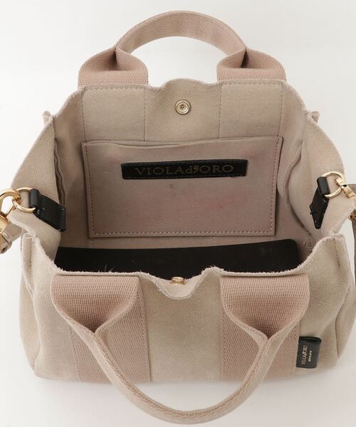 VIOLAd'ORO（ヴィオラドーロ） 2WAYバッグ FREE サンドベージュ